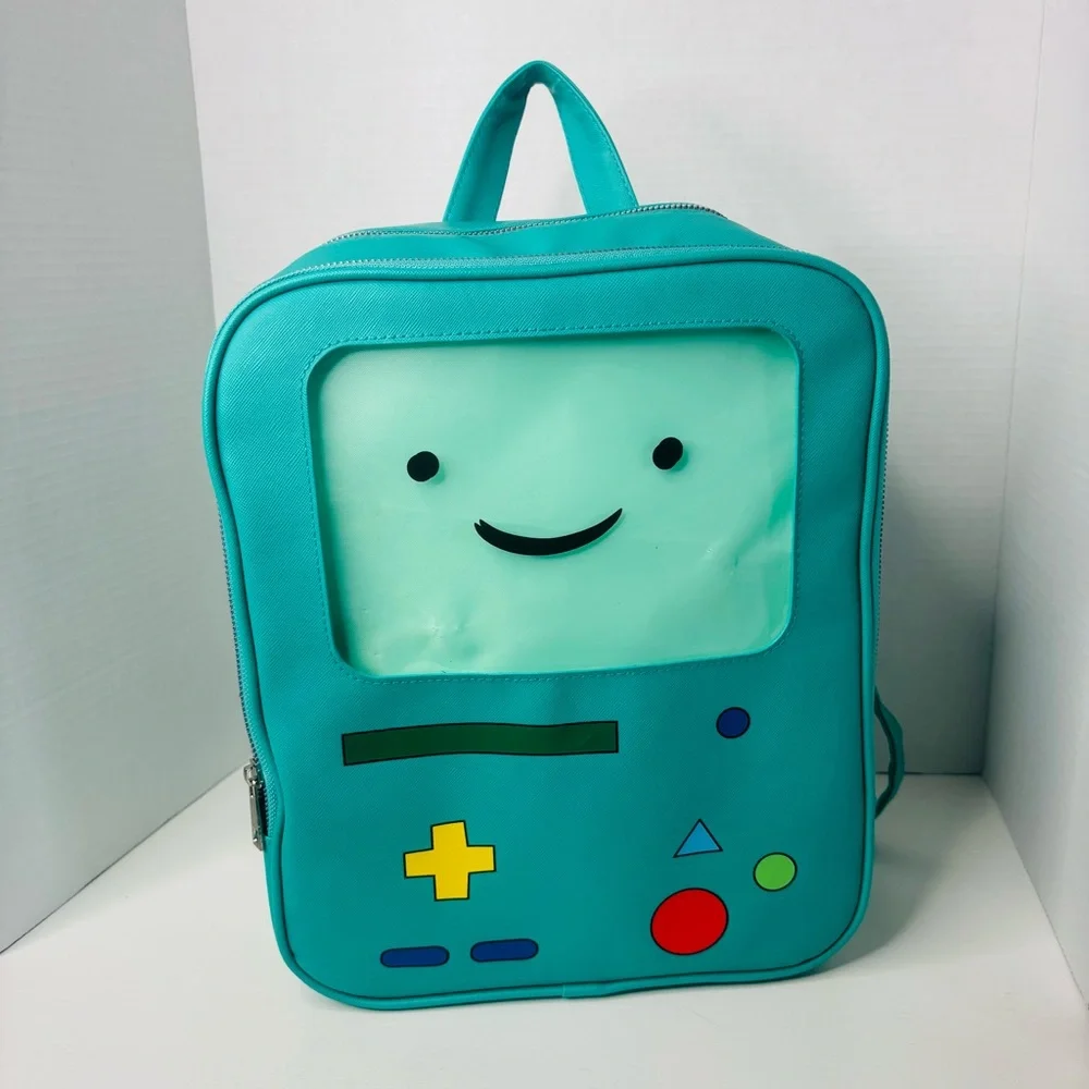 Bioworld Teal Cartoon Gaming Backpack with Multicolor Buttons
